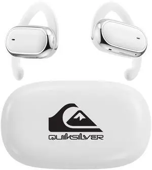 Quiksilver Open Ear Wireless Earbuds, Bluetooth 5.4 Headphones with Smart Digital Display and Ergonomic Secure Fit Earhook, Touch Controls, Sweat Resistant, Sports/Fitness/Travel/Workouts (Whit Quiksilver Open Ear Wireless Earbuds, Bluetooth 5.4 Headphones with Smart Digital Display and Ergonomic Secure Fit Earhook, Touch Controls, Sweat Resistant, Sports/Fitness/Travel/Workouts (Whit