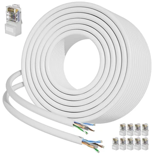 Soibke Cat 6 Ethernet Cable 200ft (10 RJ45), Heavy Duty 23AWG, White Soibke Cat 6 Ethernet Cable 200ft (10 RJ45), Heavy Duty 23AWG, White