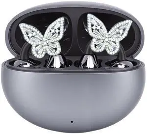 Heayzoki Clip On Earbuds with Butterfly Earrings, Wireless Bluetooth 6.0 Clip On Headphone, Noise Cancellation, Comfortable Open Ear Buds for Workouts Running Sports Heayzoki Clip On Earbuds with Butterfly Earrings, Wireless Bluetooth 6.0 Clip On Headphone, Noise Cancellation, Comfortable Open Ear Buds for Workouts Running Sports