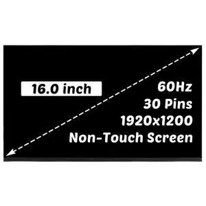Replacement for Dell Pro Max 16 MC16250 MC16255 Y0R4X 8PY7D 16.0 inch 1920x1200 60Hz 30Pins LCD Non-Touch Screen Display Panel (for 1920x1200 Only) Replacement for Dell Pro Max 16 MC16250 MC16255 Y0R4X 8PY7D 16.0 inch 1920x1200 60Hz 30Pins LCD Non-Touch Screen Display Panel (for 1920x1200 Only)