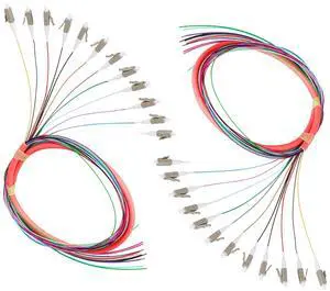 Xunsomten 12 Strand LC/OM1 Fiber Optic Pigtail 1.2m LC-UPC Multimode Fiber Pigtail for Networks Communication System,2 Packs Xunsomten 12 Strand LC/OM1 Fiber Optic Pigtail 1.2m LC-UPC Multimode Fiber Pigtail for Networks Communication System,2 Packs