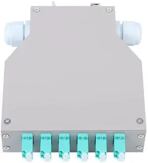 Duogalia LC-OM3 6 Duplex 12 Port DIN Rail Fiber Optic Enclosure ODF (Includes Pigtail and 6PC Coupler) Duogalia LC-OM3 6 Duplex 12 Port DIN Rail Fiber Optic Enclosure ODF (Includes Pigtail and 6PC Coupler)