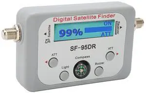 Digital Satellite Finder Meter, 950 to 2150MHz ATT Buzzer Function Satellite Meter with , Strength Meter for DirecTV Digital Satellite Finder Meter, 950 to 2150MHz ATT Buzzer Function Satellite Meter with , Strength Meter for DirecTV