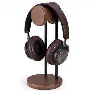 Fenge 11.3" Tall Headphone Stand for Desk, Nature Wood & Metal Headphone Holder with Storage Base, Desktop Headset Stand for Gaming Universal Headphones, Brown Fenge 11.3" Tall Headphone Stand for Desk, Nature Wood & Metal Headphone Holder with Storage Base, Desktop Headset Stand for Gaming Universal Headphones, Brown