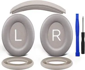 SOULWIT Replacement Kit for Bose QuietComfort 45 (QC45)/Quiet Comfort 35 (QC35, QC35II)/QC SE/QC Wireless Headphones, Ear Pads Cushions + Headband + Silicone Earpads Cover Protector - Sandst SOULWIT Replacement Kit for Bose QuietComfort 45 (QC45)/Quiet Comfort 35 (QC35, QC35II)/QC SE/QC Wireless Headphones, Ear Pads Cushions + Headband + Silicone Earpads Cover Protector - Sandst