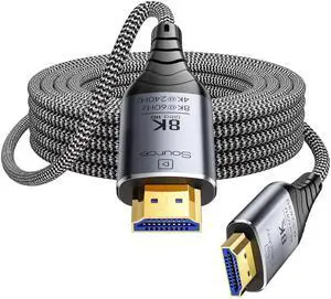 Fiber Optic HDMI Cable 80ft, 8K Long Active HDMI 2.1 Cable 48Gbps Ultra High Speed Braided 8K@60Hz 4K@120Hz, Dynamic HDR, eARC, HDCP 2.2&2.3, 3D, for Laptop, PC, PS5, Xbox, HDTV, Projectorr, Monitor Fiber Optic HDMI Cable 80ft, 8K Long Active HDMI 2.1 Cable 48Gbps Ultra High Speed Braided 8K@60Hz 4K@120Hz, Dynamic HDR, eARC, HDCP 2.2&2.3, 3D, for Laptop, PC, PS5, Xbox, HDTV, Projectorr, Monitor