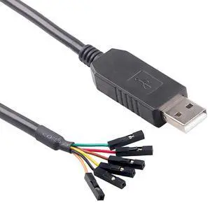 Mendouconert USB to 6-Pin Dupont Header TTL 3V3 5V UART Cable 1.8m, USB to TTL Serial Converter Cable for Arduino, Raspberry Pi,FT232 Compatible (Level 5V) Mendouconert USB to 6-Pin Dupont Header TTL 3V3 5V UART Cable 1.8m, USB to TTL Serial Converter Cable for Arduino, Raspberry Pi,FT232 Compatible (Level 5V)