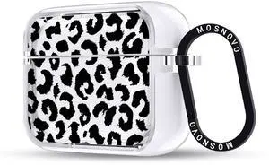 MOSNOVO for AirPods Pro 3 Case, Protective Clear Case with Shockproof Dual Layer Hard Luxe Metal Ring Designed for AirPods Pro 3 Generation - Black Leopard Print MOSNOVO for AirPods Pro 3 Case, Protective Clear Case with Shockproof Dual Layer Hard Luxe Metal Ring Designed for AirPods Pro 3 Generation - Black Leopard Print