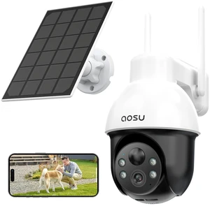 aosu 3K 5MP Solar Security Camera Wireless Outdoor PTZ 360 Smart Tracking aosu 3K 5MP Solar Security Camera Wireless Outdoor PTZ 360 Smart Tracking
