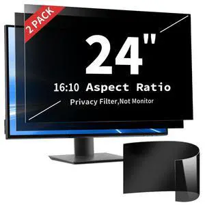 DEJIMAX 2 Pack- 24 Inch Curved Computer Privacy Screen Filter for 16:10 Widescreen Computer Screen Protector Computer Screen Privacy Shield Anti Glare and Blue Light DEJIMAX 2 Pack- 24 Inch Curved Computer Privacy Screen Filter for 16:10 Widescreen Computer Screen Protector Computer Screen Privacy Shield Anti Glare and Blue Light