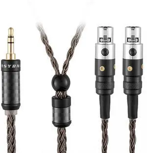 SYRNARN 3.5mm Stereo Cable Compatible with Audeze LCD-2, LCD-4, LCD-3, LCD-X, LCD-XC, MM-500 Headphone for MEZE Empyrean, Elite, Kennerton Thror, Thekk (with 3.5mm Stereo, 2Meters 6.5Ft) SYRNARN 3.5mm Stereo Cable Compatible with Audeze LCD-2, LCD-4, LCD-3, LCD-X, LCD-XC, MM-500 Headphone for MEZE Empyrean, Elite, Kennerton Thror, Thekk (with 3.5mm Stereo, 2Meters 6.5Ft)