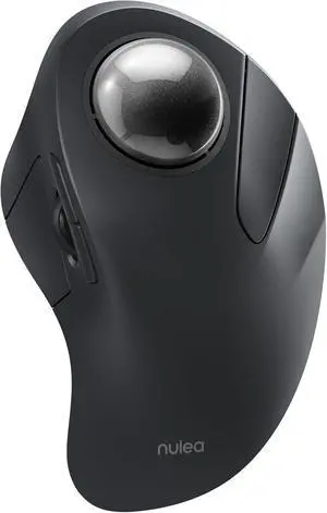 Nulea Wireless Ergonomic Trackball Mouse, Rechargeable, Bluetooth Rollerball Mouse, 44mm Index Finger Trackball, 5 Adjustable DPI, Compatible with PC, Laptop, iPad, Mac, Windows, Android Nulea Wireless Ergonomic Trackball Mouse, Rechargeable, Bluetooth Rollerball Mouse, 44mm Index Finger Trackball, 5 Adjustable DPI, Compatible with PC, Laptop, iPad, Mac, Windows, Android