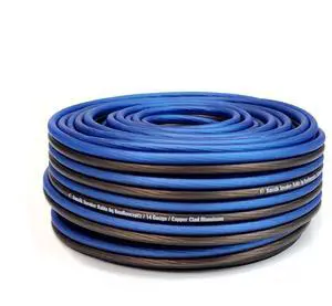 KnuKonceptz Bassik 14 Gauge AWG Speaker Wire Cable with Soft Touch Ultra Flex PVC for Home Theater Speakers and Car Audio - Blue/Black 250 Feet KnuKonceptz Bassik 14 Gauge AWG Speaker Wire Cable with Soft Touch Ultra Flex PVC for Home Theater Speakers and Car Audio - Blue/Black 250 Feet