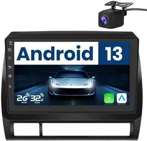 Votheon Android 13 Car Radio for Toyota Tacoma 2005-2015 with GPS Navigation Carplay Android Auto 2G+32G 9 Inch IPS Touch Screen Bluetooth FM AM Radio SWC Backup Camera Votheon Android 13 Car Radio for Toyota Tacoma 2005-2015 with GPS Navigation Carplay Android Auto 2G+32G 9 Inch IPS Touch Screen Bluetooth FM AM Radio SWC Backup Camera