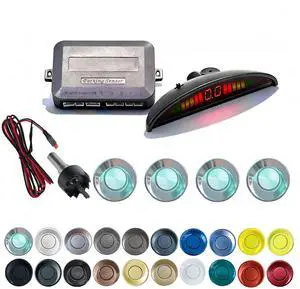 SANDETOUN Parking Sensor Kit Backup Sensor Kit Reverse Sensor for Car 20 Color Options for Probes Adjustable Alarm Volume Professional Sensore de Reversa para Carro Safe Driving AssistantChrome SANDETOUN Parking Sensor Kit Backup Sensor Kit Reverse Sensor for Car 20 Color Options for Probes Adjustable Alarm Volume Professional Sensore de Reversa para Carro Safe Driving AssistantChrome