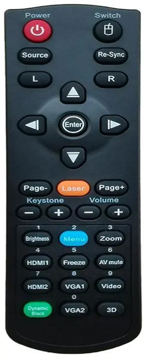 Greenafil Replacement Remote Compatible with OPTOMA H112e H182X S310e S315 S316 W310 W312 W316 X312 (Type-4) Greenafil Replacement Remote Compatible with OPTOMA H112e H182X S310e S315 S316 W310 W312 W316 X312 (Type-4)