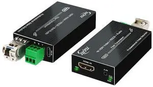 Zhpuostd Mini 4K HDMI Fiber Extender with RS232 & Audio, 10.2Gbps Zero Delay Lossless Video Signal Up to 20km, Single-Mode Fiber Optic Converter for Home Theater & Large Screen Display Zhpuostd Mini 4K HDMI Fiber Extender with RS232 & Audio, 10.2Gbps Zero Delay Lossless Video Signal Up to 20km, Single-Mode Fiber Optic Converter for Home Theater & Large Screen Display