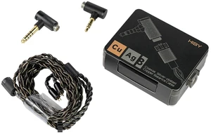 HiBy CuAg8 Balance Earphone Cable Coaxial Silver-Plated Copper Litz Type5 Coaxial Shielding 4Pin-Lock Plugs 3.5mm+4.4mm Jack HiBy CuAg8 Balance Earphone Cable Coaxial Silver-Plated Copper Litz Type5 Coaxial Shielding 4Pin-Lock Plugs 3.5mm+4.4mm Jack
