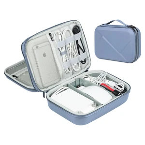 miloocul EVA Electronic Accessories Storage Case Large Shockproof Waterproof Storage Bag for Electronics Organizer Portable Cable Storage Bag for Travel or Work (Blue, Double Layer) miloocul EVA Electronic Accessories Storage Case Large Shockproof Waterproof Storage Bag for Electronics Organizer Portable Cable Storage Bag for Travel or Work (Blue, Double Layer)