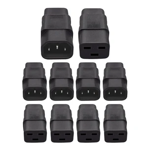 TEWOXIN 10PCS IEC C14 Male to C19 Female Power Adapter for PDU TEWOXIN 10PCS IEC C14 Male to C19 Female Power Adapter for PDU