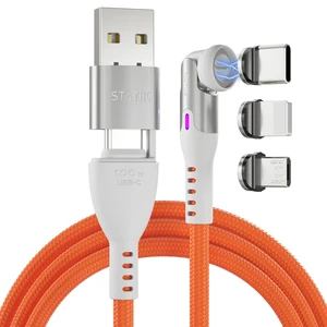 Statik 360 Pro Magnetic Charging Cable, USB-C Micro-USB iProduct Tips 100W Statik 360 Pro Magnetic Charging Cable, USB-C Micro-USB iProduct Tips 100W