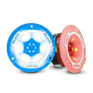 DS18 PRO-TW1L RGB Alluminum Super Bullet Tweeter - 1" Voice Coil, Polycarbonate Body and Bullet, 400W Max, 200W Rms, 4 Ohms, Built in Crossover - Pro Tweeters are The Best (2 Speakers) DS18 PRO-TW1L RGB Alluminum Super Bullet Tweeter - 1" Voice Coil, Polycarbonate Body and Bullet, 400W Max, 200W Rms, 4 Ohms, Built in Crossover - Pro Tweeters are The Best (2 Speakers)