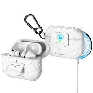 PROfezzion for Airpods Pro 3 Case Cover with Lock, IP68 Waterproof - White PROfezzion for Airpods Pro 3 Case Cover with Lock, IP68 Waterproof - White
