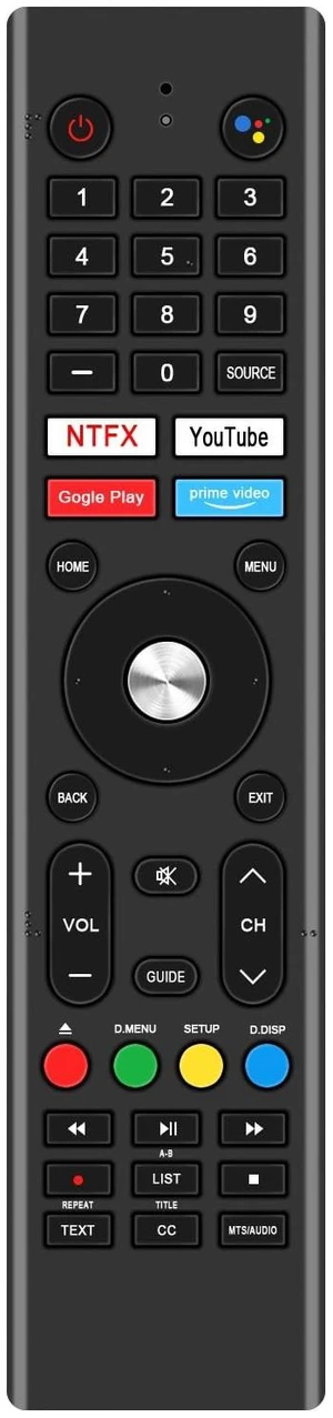 Replacement Voice Remote Control Compatible with SYLVOX RT22R3KGCA Replacement Voice Remote Control Compatible with SYLVOX RT22R3KGCA