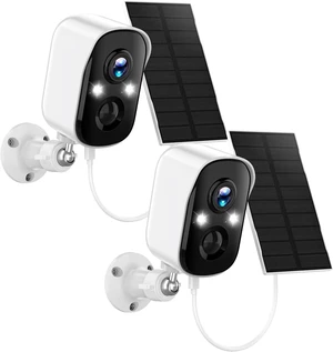 Poyasilon 2-Pack Solar Security Cameras Wireless Outdoor,2K Solar Camera Wireless for Home Color Night Vision Two-Way Talk Two Spotlights,Cloud/SD Only 2.4GHz WiFi Poyasilon 2-Pack Solar Security Cameras Wireless Outdoor,2K Solar Camera Wireless for Home Color Night Vision Two-Way Talk Two Spotlights,Cloud/SD Only 2.4GHz WiFi