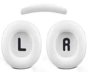 SOULWIT Replacement Kit for JBL Tune 700BT/710BT/720BT/750BTNC/760NC/770NC Headphones, Protein Leather Ear Pads + Headband - White SOULWIT Replacement Kit for JBL Tune 700BT/710BT/720BT/750BTNC/760NC/770NC Headphones, Protein Leather Ear Pads + Headband - White