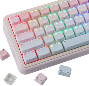 Tsungup Cute Cat Keycaps Mao Profile Custom Key caps Keyboard Keycaps Tsungup Cute Cat Keycaps Mao Profile Custom Key caps Keyboard Keycaps