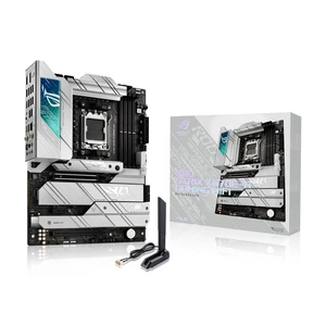 ASUS ROG STRIX X670E-A GAMING WIFI AMD X670 AM5 Ryzen Desktop 9000 8000 & 7000 ATX motherboard, 16+2 power stages, PCIe 5.0, DDR5, 4x M.2 slots with heatsink, USB 3.2 Gen 2x2, WiFi 6E, AI Cooling ASUS ROG STRIX X670E-A GAMING WIFI AMD X670 AM5 Ryzen Desktop 9000 8000 & 7000 ATX motherboard, 16+2 power stages, PCIe 5.0, DDR5, 4x M.2 slots with heatsink, USB 3.2 Gen 2x2, WiFi 6E, AI Cooling
