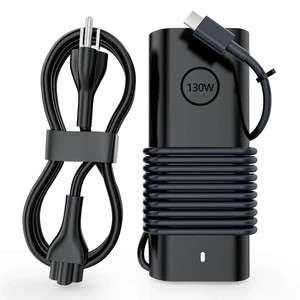 130W Power Cord Ac Adapter USB C Type C Replacement for Dell Laptop Charger 130W Power Cord Ac Adapter USB C Type C Replacement for Dell Laptop Charger