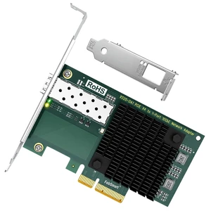 PCIE X4 Interface to 10GbE SFP+ Optical Port Network Adapter for Desktop PC, Intel 82599ES 10Gb/s Ethernet Controller, 10GbE PCIE NIC Card for Gaming, 10Gb/s SFP+ LAN Adapter for Storage (X520-DA1 PCIE X4 Interface to 10GbE SFP+ Optical Port Network Adapter for Desktop PC, Intel 82599ES 10Gb/s Ethernet Controller, 10GbE PCIE NIC Card for Gaming, 10Gb/s SFP+ LAN Adapter for Storage (X520-DA1