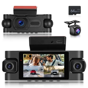 4 Channel 360-Degree Detection Dash Cam Front Rear Inside Left and Right 4 Channel 360-Degree Detection Dash Cam Front Rear Inside Left and Right