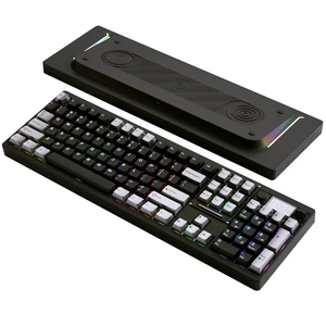 OOCTPK Wireless Mechanical Keyboard, Chilkey ND104 Gaming Keyboard with LCD Screen, 104% Hot Swappable Custom Keyboard with Knob, RGB Backlit, Bluetooth 5.4/2.4GHz/USB-C, Full-Aluminum, PC/Mac OOCTPK Wireless Mechanical Keyboard, Chilkey ND104 Gaming Keyboard with LCD Screen, 104% Hot Swappable Custom Keyboard with Knob, RGB Backlit, Bluetooth 5.4/2.4GHz/USB-C, Full-Aluminum, PC/Mac