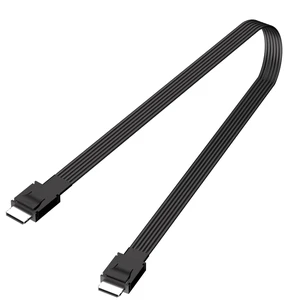 Oculink SFF-8611 4i Male Cable 64Gbps, PCIe 4.0 x4 16GT/s, SAS 4.0 24Gbps Oculink SFF-8611 4i Male Cable 64Gbps, PCIe 4.0 x4 16GT/s, SAS 4.0 24Gbps