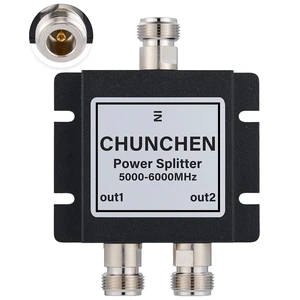 CHUNCHEN 5.8GHz N Female Connector Signal Splitter 2 Way Power Splitter 5000Mhz-6000Mhz Cable Signal Splitter 1 Input 2 Output for Antenna Cable CHUNCHEN 5.8GHz N Female Connector Signal Splitter 2 Way Power Splitter 5000Mhz-6000Mhz Cable Signal Splitter 1 Input 2 Output for Antenna Cable