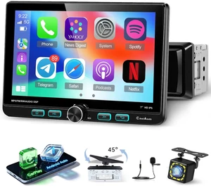 Volxcereo 7 inch Single Din Stereo with Wireless Carplay & Android Auto Volxcereo 7 inch Single Din Stereo with Wireless Carplay & Android Auto