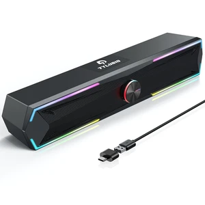 Tylubio Computer Speakers for Pc Desktop with Clear Sound, Flowing LED PC Speaker for Computer Desktop Laptop Monitor, Bluetooth & USB Input Tylubio Computer Speakers for Pc Desktop with Clear Sound, Flowing LED PC Speaker for Computer Desktop Laptop Monitor, Bluetooth & USB Input