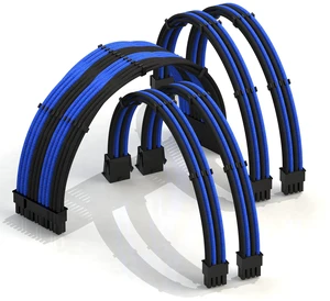 LINKUP ATX 24-Pin PSU Extension Cable ^^ Braided Sleeved, 50cm LINKUP ATX 24-Pin PSU Extension Cable ^^ Braided Sleeved, 50cm