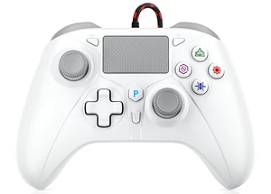 Dinosoo 10ft Wired Controller with Multi-Touch Pad & Back Buttons for PS5, PS4, PC Turbo, Macro, 3.5mm Headphone Jack Dinosoo 10ft Wired Controller with Multi-Touch Pad & Back Buttons for PS5, PS4, PC Turbo, Macro, 3.5mm Headphone Jack
