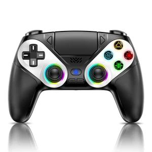 Gamrombo LED Wireless Controller for PS5, Compatible with PS5 Pro/Slim/PC, Dual Vibration, Macro/Turbo Function, 3.5mm Audio Jack, 6-Axis Motion Control Gamepad with Speaker(Black) Gamrombo LED Wireless Controller for PS5, Compatible with PS5 Pro/Slim/PC, Dual Vibration, Macro/Turbo Function, 3.5mm Audio Jack, 6-Axis Motion Control Gamepad with Speaker(Black)