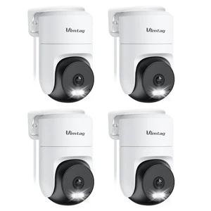 VIMTAG Pan/Tilt Outdoor Security Camera, 2.5K 4MP WiFi Home CCTV Camera, 360 View & Motion Tracking, Color Night Vision, 2-Way Audio, AI Detection Alarm, IP66, Cloud & SD Card Storage, Works w/Alexa VIMTAG Pan/Tilt Outdoor Security Camera, 2.5K 4MP WiFi Home CCTV Camera, 360 View & Motion Tracking, Color Night Vision, 2-Way Audio, AI Detection Alarm, IP66, Cloud & SD Card Storage, Works w/Alexa