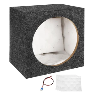 MECCANIXITY 10 Inch Ported Wooden Speaker Enclosure, Single Vented, Gray MECCANIXITY 10 Inch Ported Wooden Speaker Enclosure, Single Vented, Gray