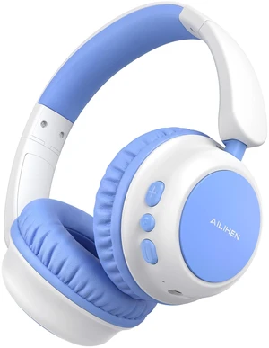 AILIHEN Kids Bluetooth Headphones for Toddler Travel, 74/85/94dB Limit-Blue AILIHEN Kids Bluetooth Headphones for Toddler Travel, 74/85/94dB Limit-Blue