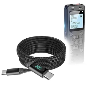 BoxWave Cable Compatible with EVIDA V618 - PowerDisplay PD Cable (6ft) - USB-C to USB-C (100W), LED Wattage Info Extra Long Braided Nylon - Jet Black BoxWave Cable Compatible with EVIDA V618 - PowerDisplay PD Cable (6ft) - USB-C to USB-C (100W), LED Wattage Info Extra Long Braided Nylon - Jet Black