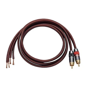 JORZOR Audiophile Hi-Fi 14 Gauge OFC Speaker Cable with RCA Male (Black & Red) to 2 Bananas Plugs, 2 pack/1pair, (3M(9.9FT), 1 Pair(RCA to Bare Wire)) JORZOR Audiophile Hi-Fi 14 Gauge OFC Speaker Cable with RCA Male (Black & Red) to 2 Bananas Plugs, 2 pack/1pair, (3M(9.9FT), 1 Pair(RCA to Bare Wire))