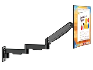 suptek Single Long Arm Monitor Wall Mount for 17 to 35 Inch Screens, Gas Spring Monitor Arm Wall Mount Holds Up to 11KG/24lbs, Full Motion Adjustable,VESA Mount 75x75/100x100mm(WMX3) suptek Single Long Arm Monitor Wall Mount for 17 to 35 Inch Screens, Gas Spring Monitor Arm Wall Mount Holds Up to 11KG/24lbs, Full Motion Adjustable,VESA Mount 75x75/100x100mm(WMX3)
