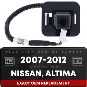 Rear View Backup Camera, Reverse Park Assist - Compatible with 2007-2012 Nissan Altima Hybrid, 2007-2012 Nissan Altima Sedan - OEM 28442ZX61A, NI1960100 Rear View Backup Camera, Reverse Park Assist - Compatible with 2007-2012 Nissan Altima Hybrid, 2007-2012 Nissan Altima Sedan - OEM 28442ZX61A, NI1960100